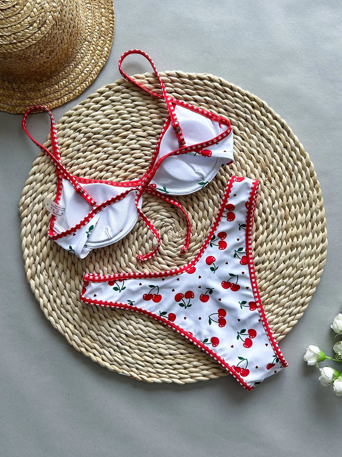 Merloly 2024 New Sexy Push Up Micro Bikini Set  Print Swimsuit Women Swimwear Beachwear Bathing Suit Brazilian Biquini