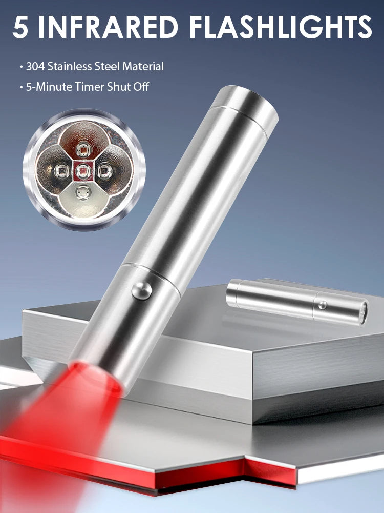 Red Light Therapy Device Pen for Body Therapy Skin Care Health 630nm, 660 nm, 710 nm, 850nm, 900nm Near Infrared Lamp