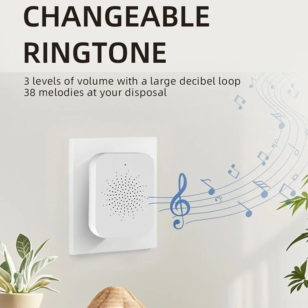 Wireless Video Doorbell bluetooth Remote Control Smart Video Monitor Voice-Changing Interco