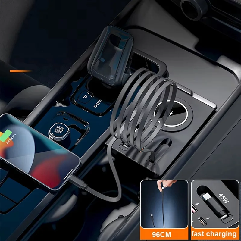 Wireless Charging Holde Car Wireless Charging USB Type-C Wireless Charging For Volvo