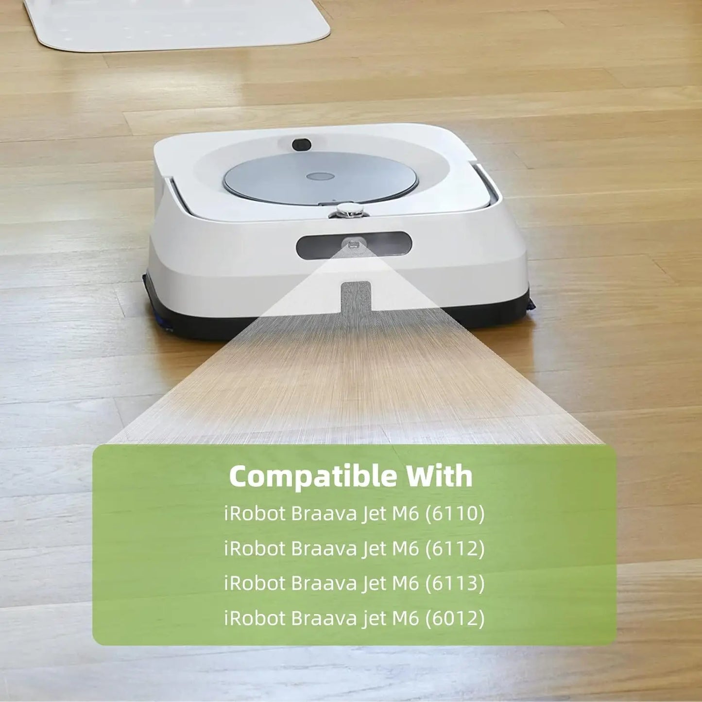 Mop Pad for iRobot Braava Jet M6 Ultimate Robot Mop Upgraded Wet Mopping Pad Washable Microfiber Replacement Cleaning Pad