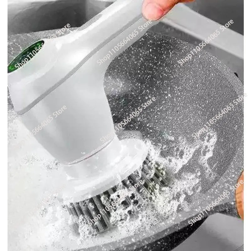 Handheld Electric Cleaning Brush   Charging Kitchen Bathroom Household Dishwashing Multifunctional Rotary Scrubber