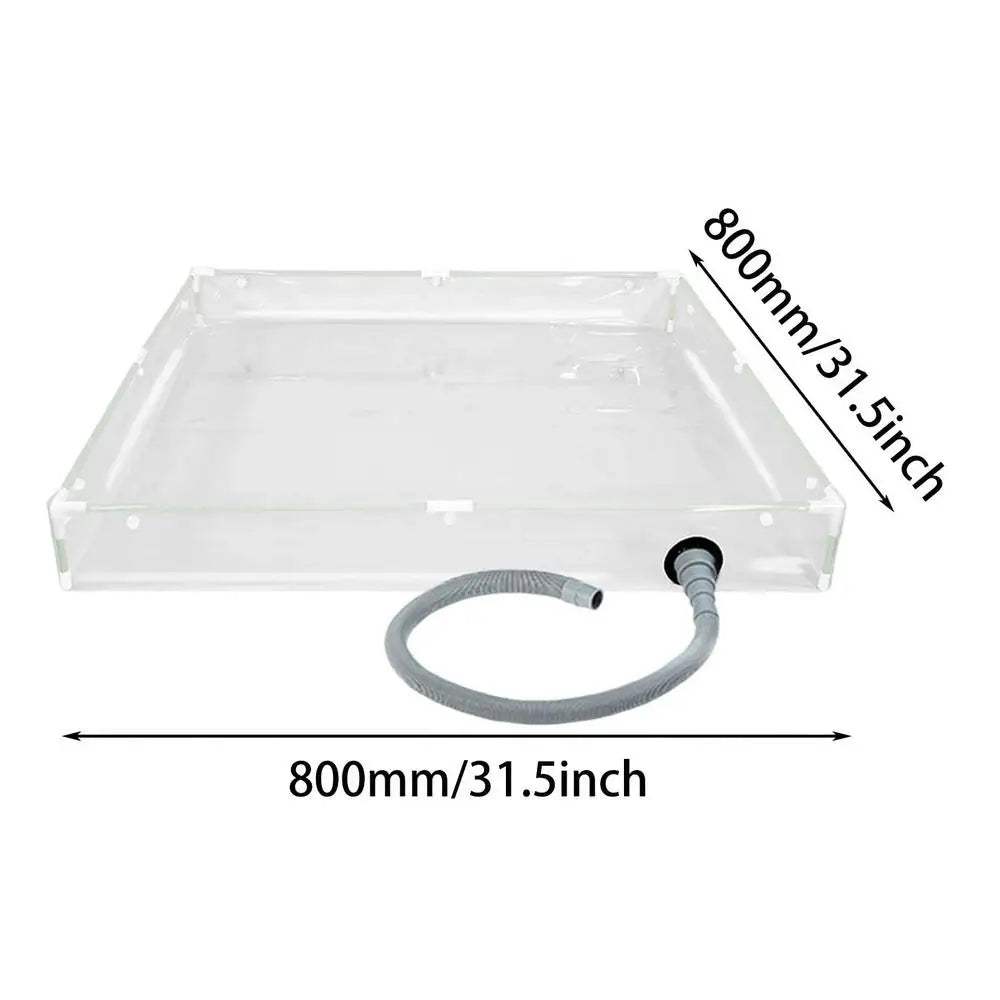 portable shower pan Portable PVC Bathing Tray Outdoor Base Shower Tub for RV Motorhome Trailer Tent Camping Hiking