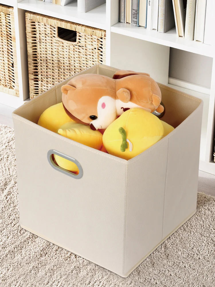 Square Grid Storage Box Home Dormitory Stackable Storage Bin Bookcase Storage Box Toy Miscellaneous Item Organizer Basket