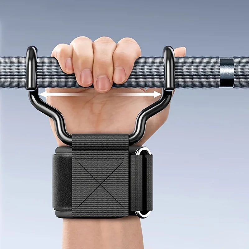 Thickened Weight-Bearing Grip Strength Assistance Hook, Home Gym Weightlifting Training Equipment, Upper Limb Muscle Strength Ex