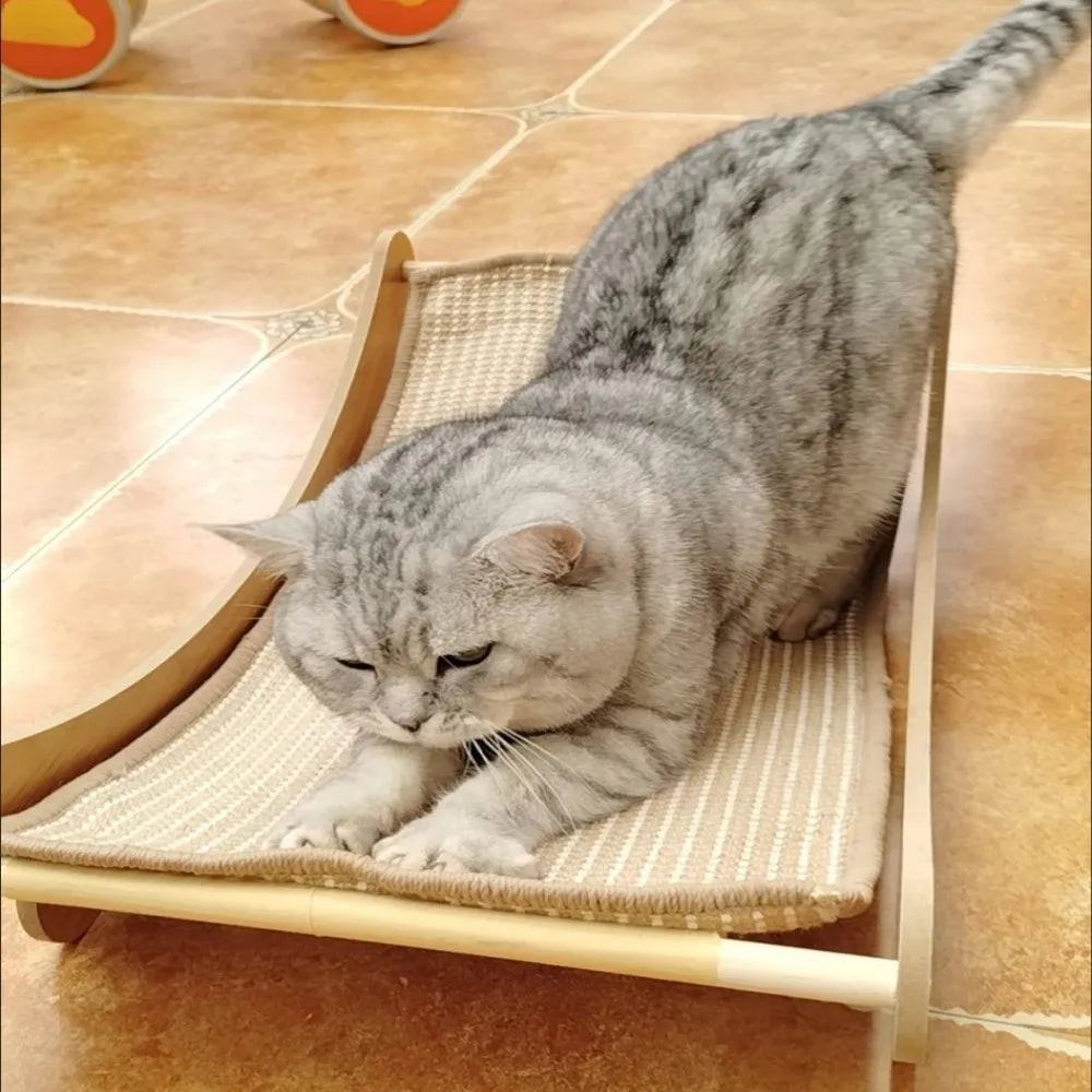 Wooden Cat Scratching Pads Multifuction Cats Sleeping Bed Detachable Wear-resistant Cat Scratch Board Kitten Grinding Cats Toys