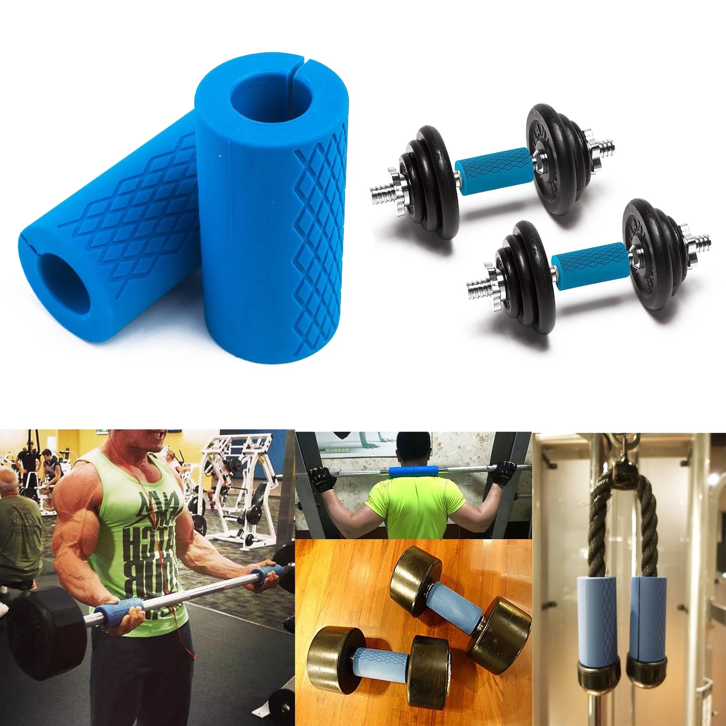 Gym Hand Fat Grips Weight Lifting Dumbbell Workout Equipment Fitness Gloves Weights Bodybuilding Musculation Weight Lifting Grip