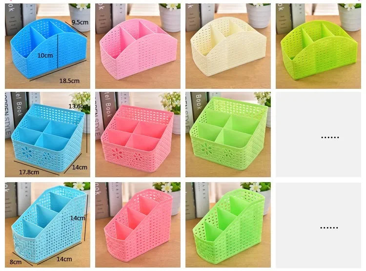 Hot selling Multifuction Home Office Desk Storage Boxes Plastic Organizer decoration basket pencil Phone Holder ZL301-5