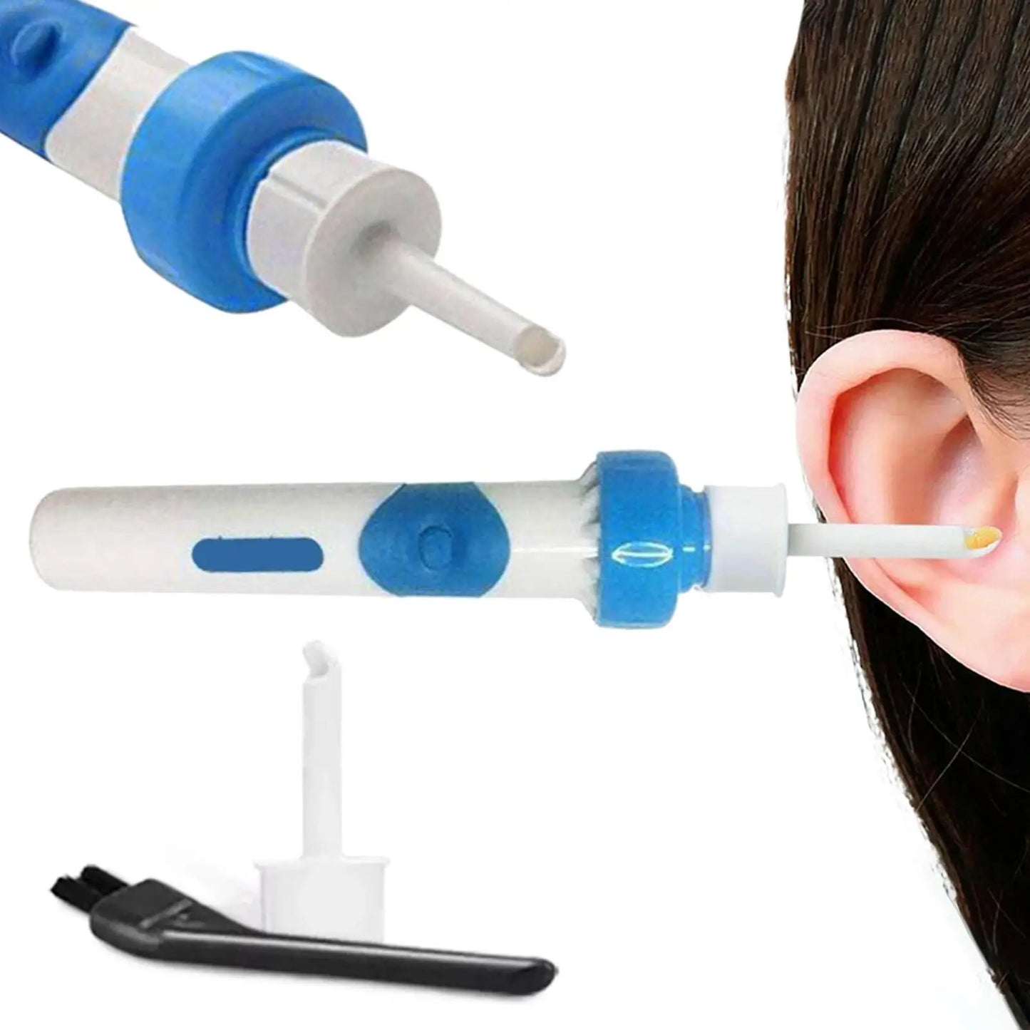 Electric Earpicks Earwax Tool For Children Adults Cleaning Earwax Cordless Safety Vibration Suction Spoon Ear Cleaner Earpicks
