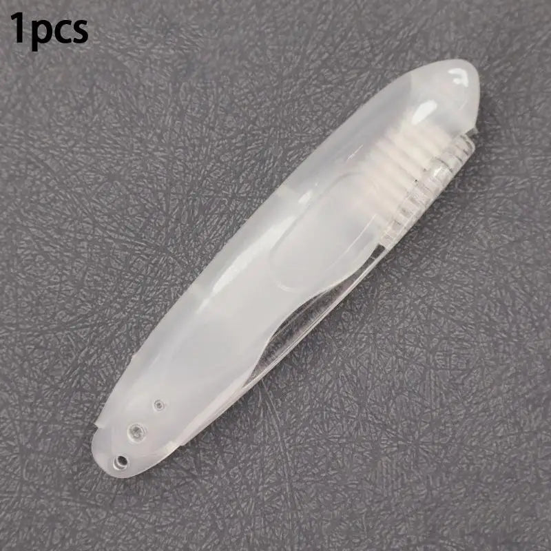 Compact Disposable Toothbrush – Foldable Design with Sanitary Cap for Outdoor Adventures & Business Trips