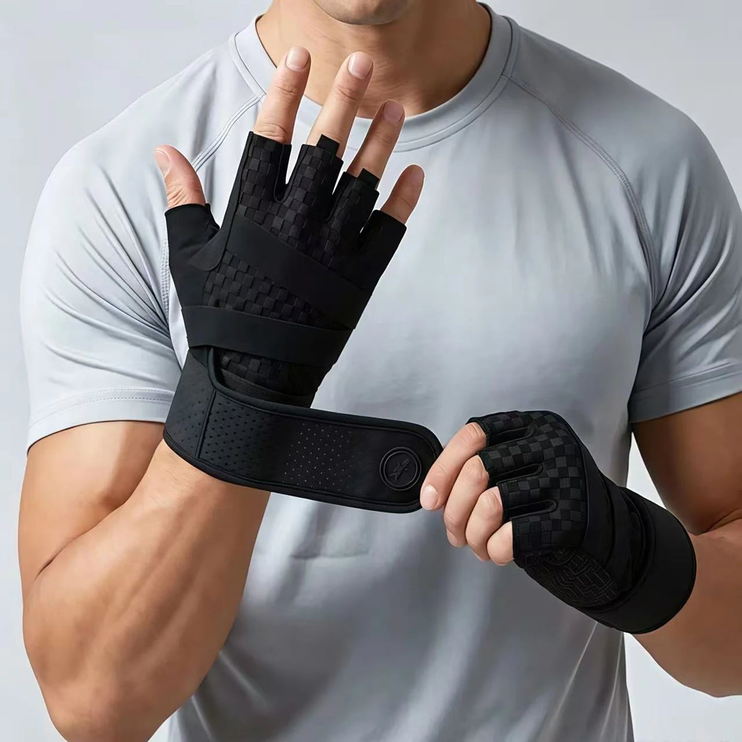 Gym Gloves for Men Sports Multi-use Breathable Gel Weight Lifting Gloves for Pull-ups,Training,Fitness,Road Bike Outdoor Cycling