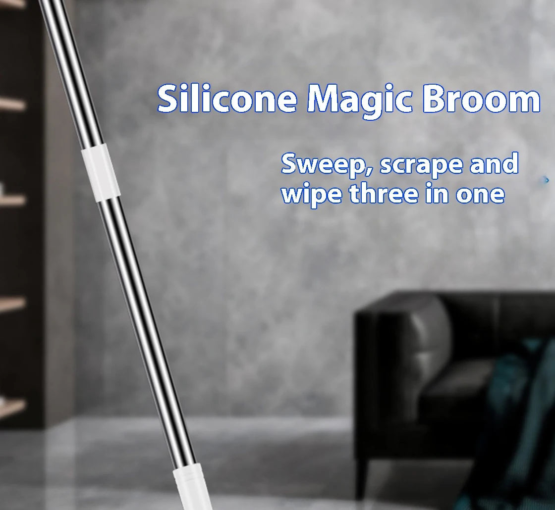 Silicone Scraper Broom Magic Wiper High Place Glass Wiper Floor Mop Household Splicing Cleaning Broom Bathroom Sweeping Water