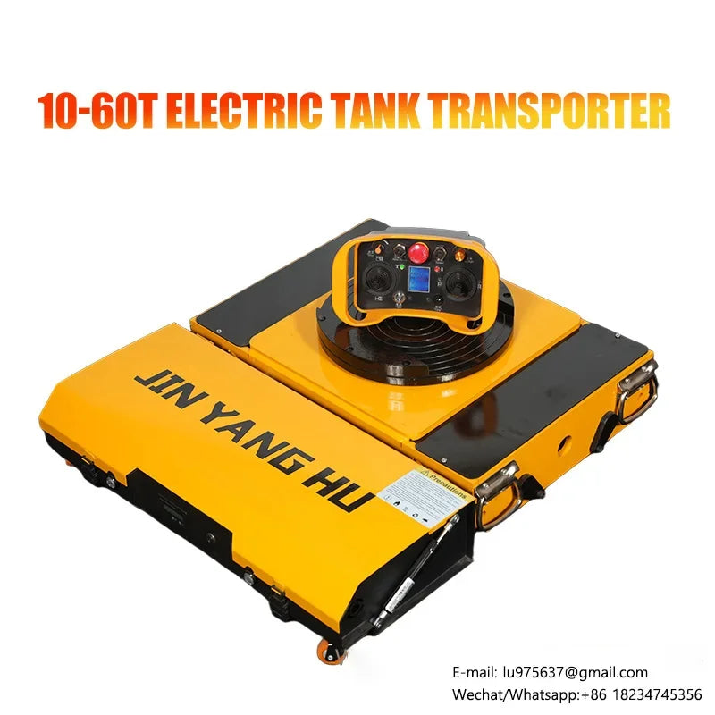 10-60T Heavy-Duty Electric Tank Machinery Skate Dolly Wheel Shifter Handling Tool Efficient Heavy Load Moving Equipment