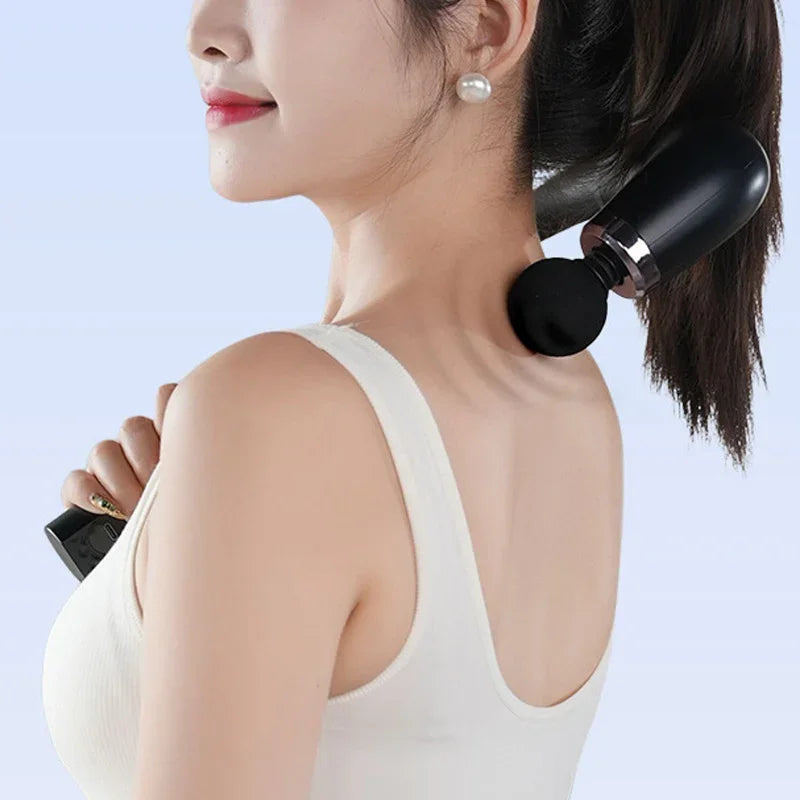 Smart Massage Gun Electric Massager Massage Hammer Rechargeable Home Handheld Hammer Back Artifact Body Massager