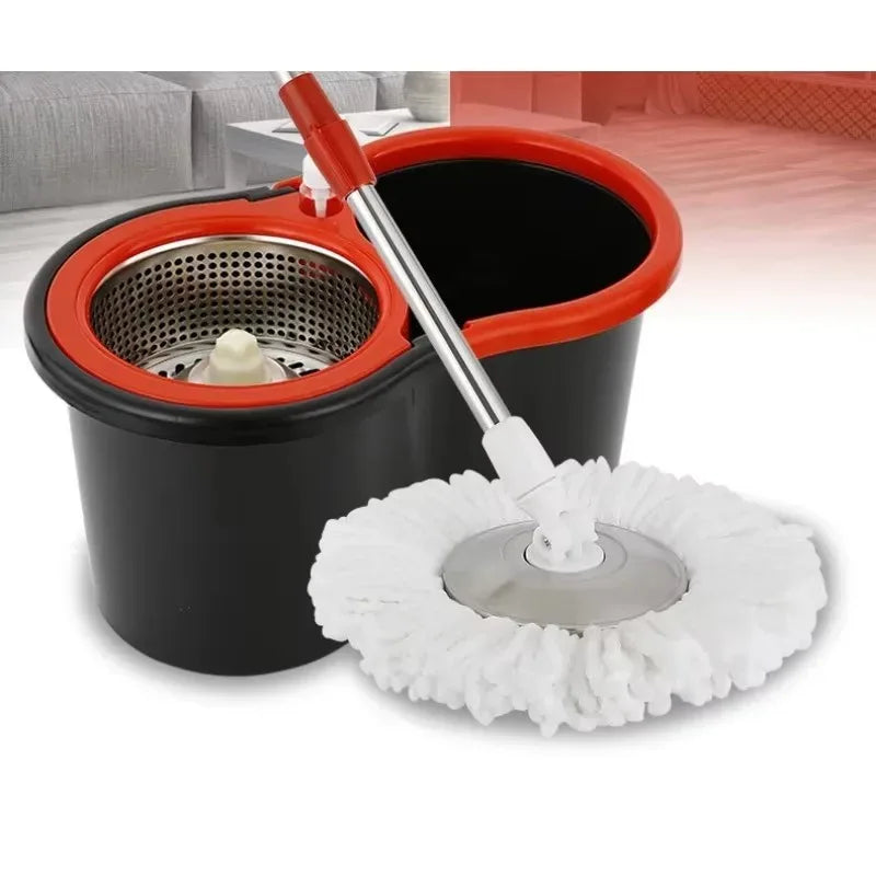 Replacement Automatic Mop Spin Cleaning Home Tools For Mop Revolving Stainless Steel Household Floor Mop