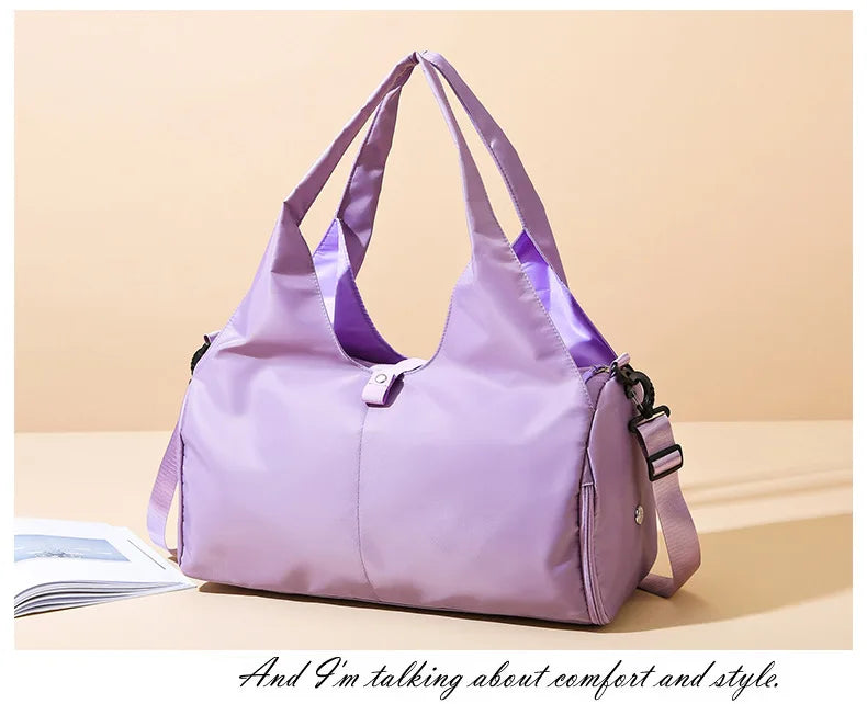 Yoga Mat Bag, Women's Sports and Fitness Bag, Handbag, Luggage Bag, Wear-Resistant, Large Capacity Storage Travel Bag