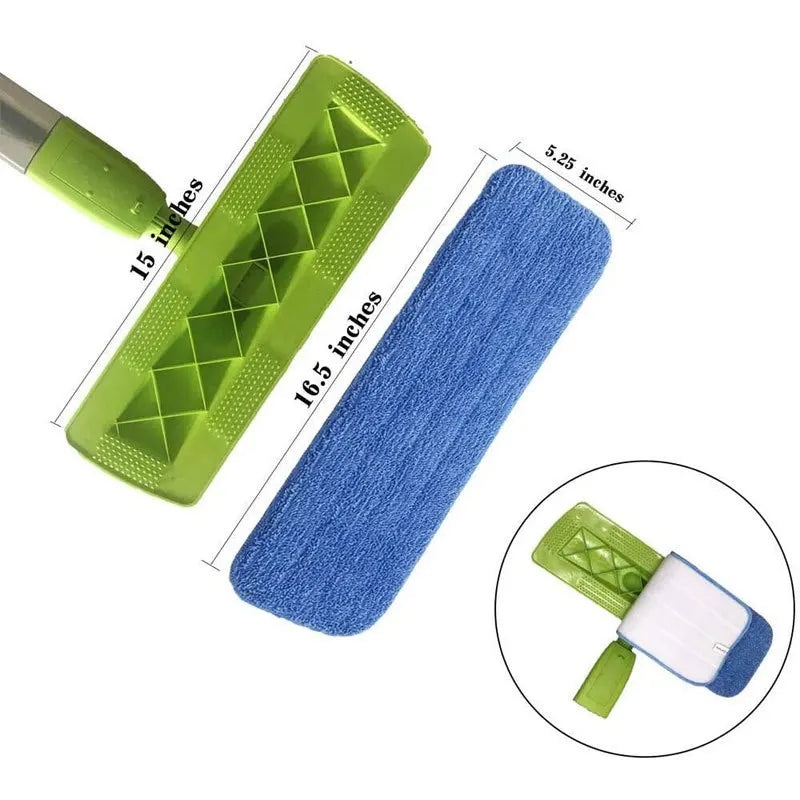 Mop Pads Head Replacement Spray Pads Microfiber Cleaning Pads for Wet Dry Mops Flat Replacement Heads for Floor Cleaning
