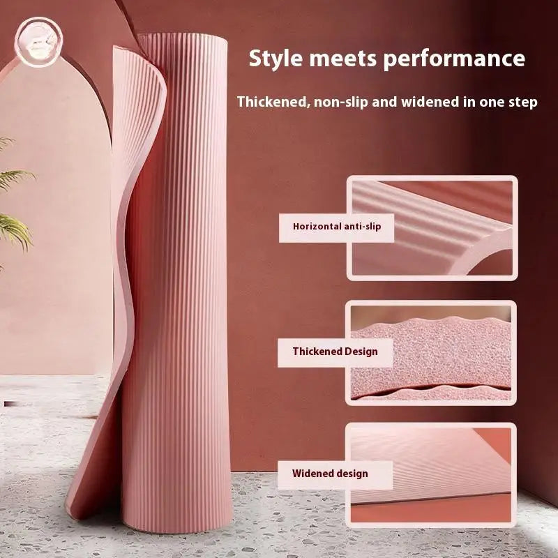 Home Sports and Pilates 10MM High-Density Non-slip Yoga Mat for Gymnastics Exercises