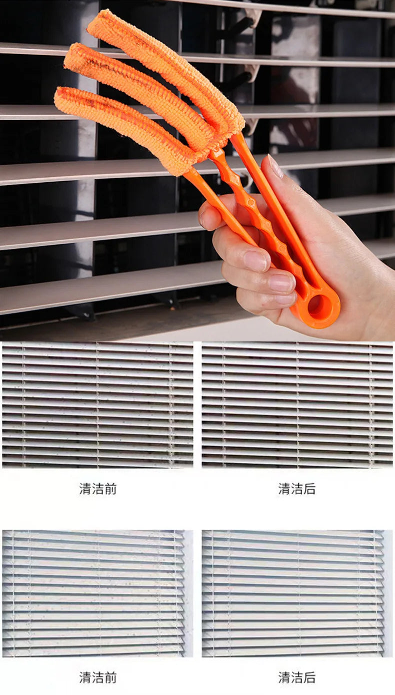 Household Cleaning Brush Dust Removal Dusters Cleaning Tools Removable Machine Washable Microfiber For Windows Curtains Blinds