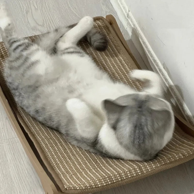 Wooden Cat Scratching Pads Multifuction Cats Sleeping Bed Detachable Wear-resistant Cat Scratch Board Kitten Grinding Cats Toys