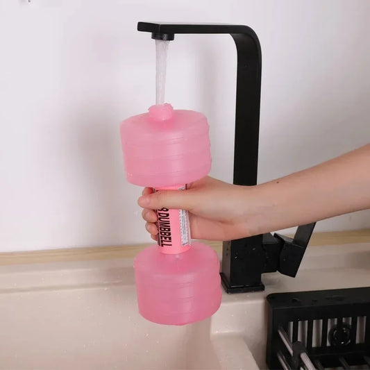1Pcs Water-filled Dumbbells Portable Dumbbell Sports Water Bottle for Arm Strength Training Home Gym Fitness