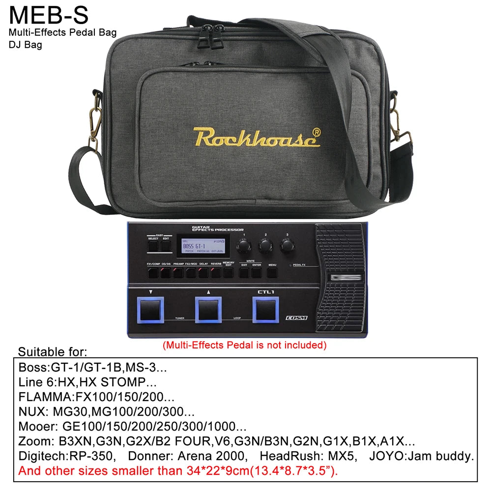 For Guitar Players Compact Pedal Bag Guitar Pedalboard Bag Music Transport Compact Musician Storage Solution Storage Bag