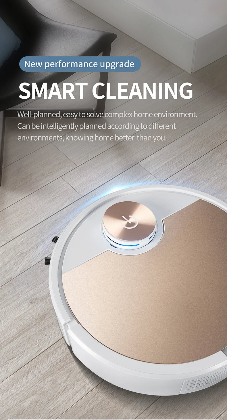 New ES06 Robot Vacuum Cleaner APP Wireless Cleaning Machine Smart Remote Control  Sweeping Floor