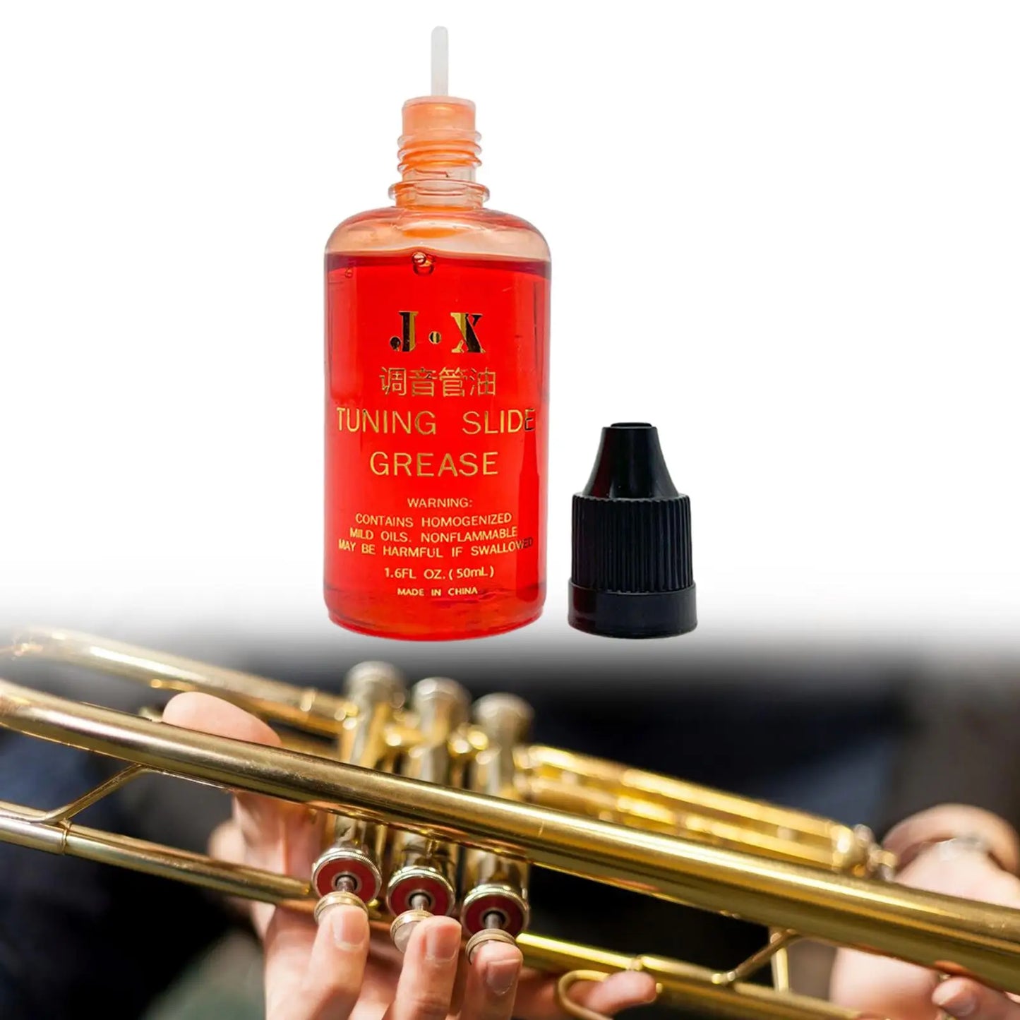Trombone Lubricant Instrument Accessories Multifuction 50ml Trombone Slide Oil for Tubas French Trombones Euphoniums Accessories