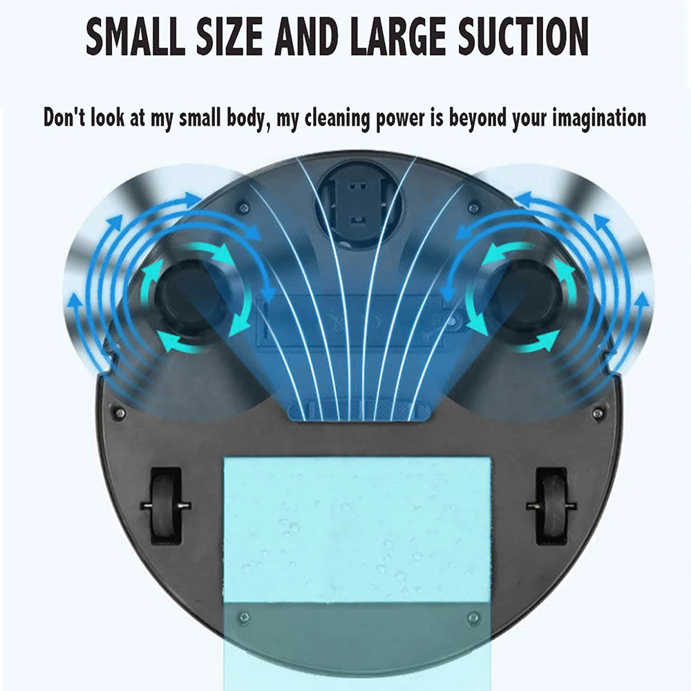 NEW 3 In 1 Smart Sweeping Robot Home Mini Sweeper Sweeping,Vacuuming Wireless Vacuum