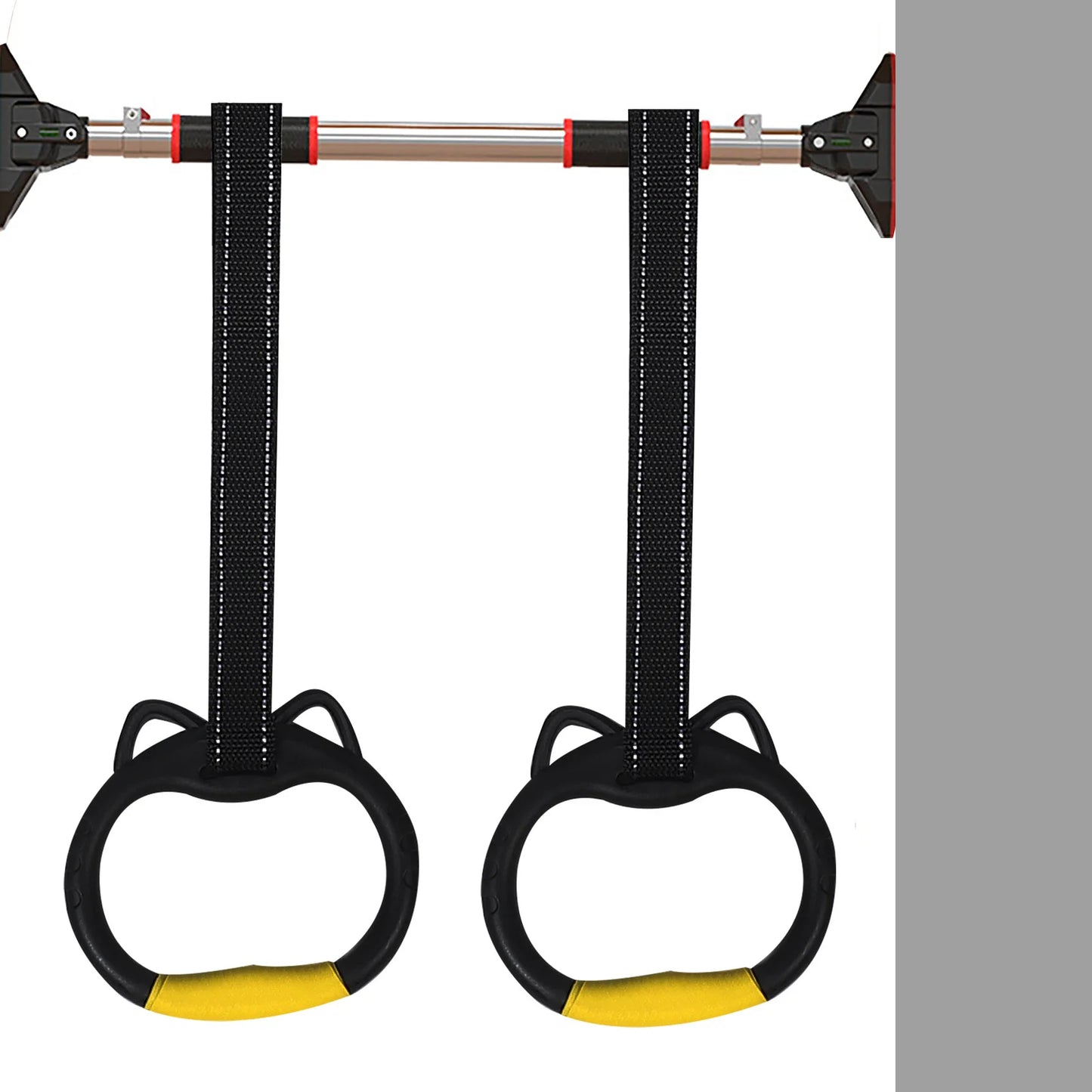 1 set 1 Set Gymnastics Rings For Home Indoor Training Exercise Fitness Equipment Pull Up Bar Ring Gym Ring Set