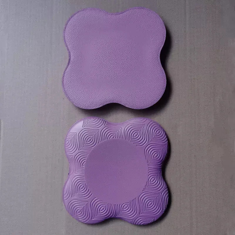 2pc Pilates Knee Pad Wrist Hand Protective Pad Non-slip Yoga Mat Solid Color Soft TPE Foam Flat Support Pad
