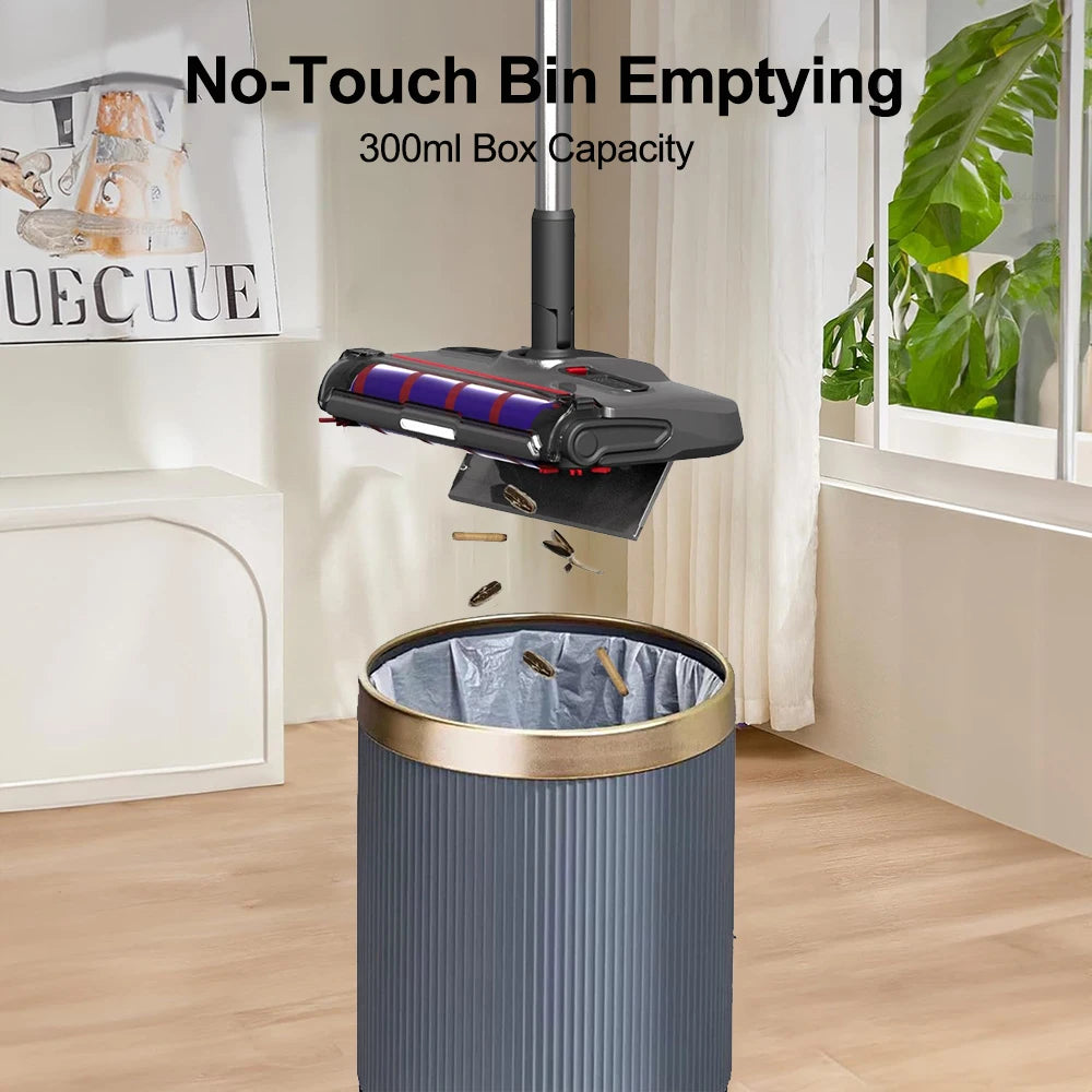 Automatic Sweeper Electric Cleaning Mop Pet Hair Sweeping Machine Cordless Hard Floor Cleaner USB Charging Electric Sweeping Mop