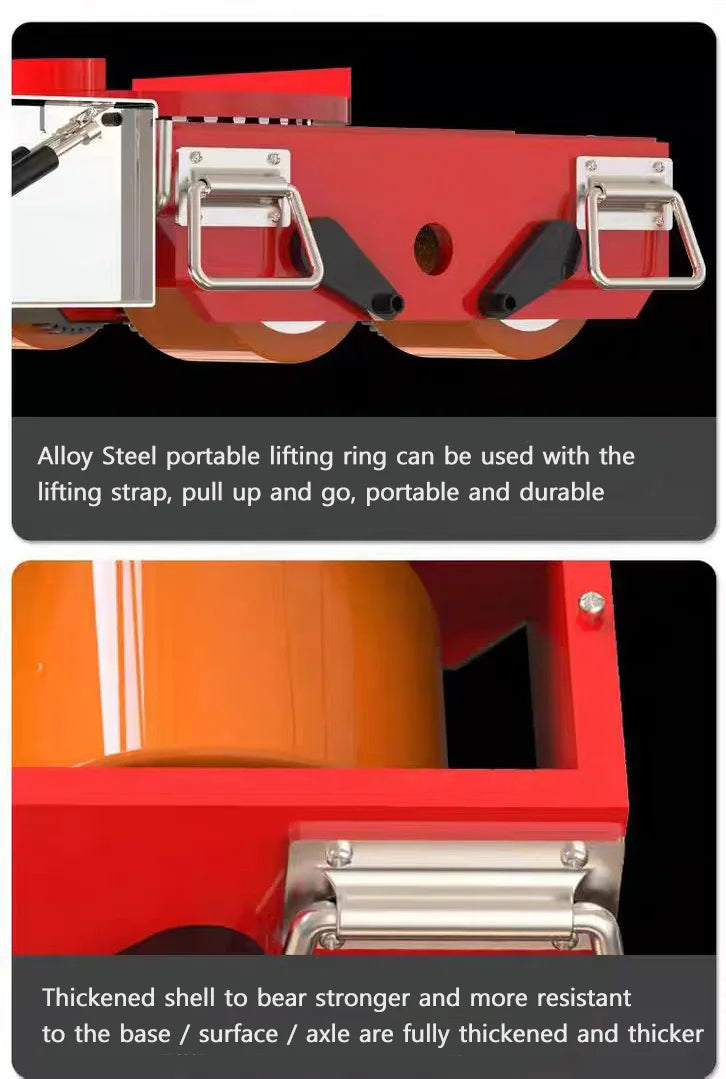 10-60T Heavy-Duty Electric Tank Machinery Skate Dolly Wheel Shifter Handling Tool Efficient Heavy Load Moving Equipment
