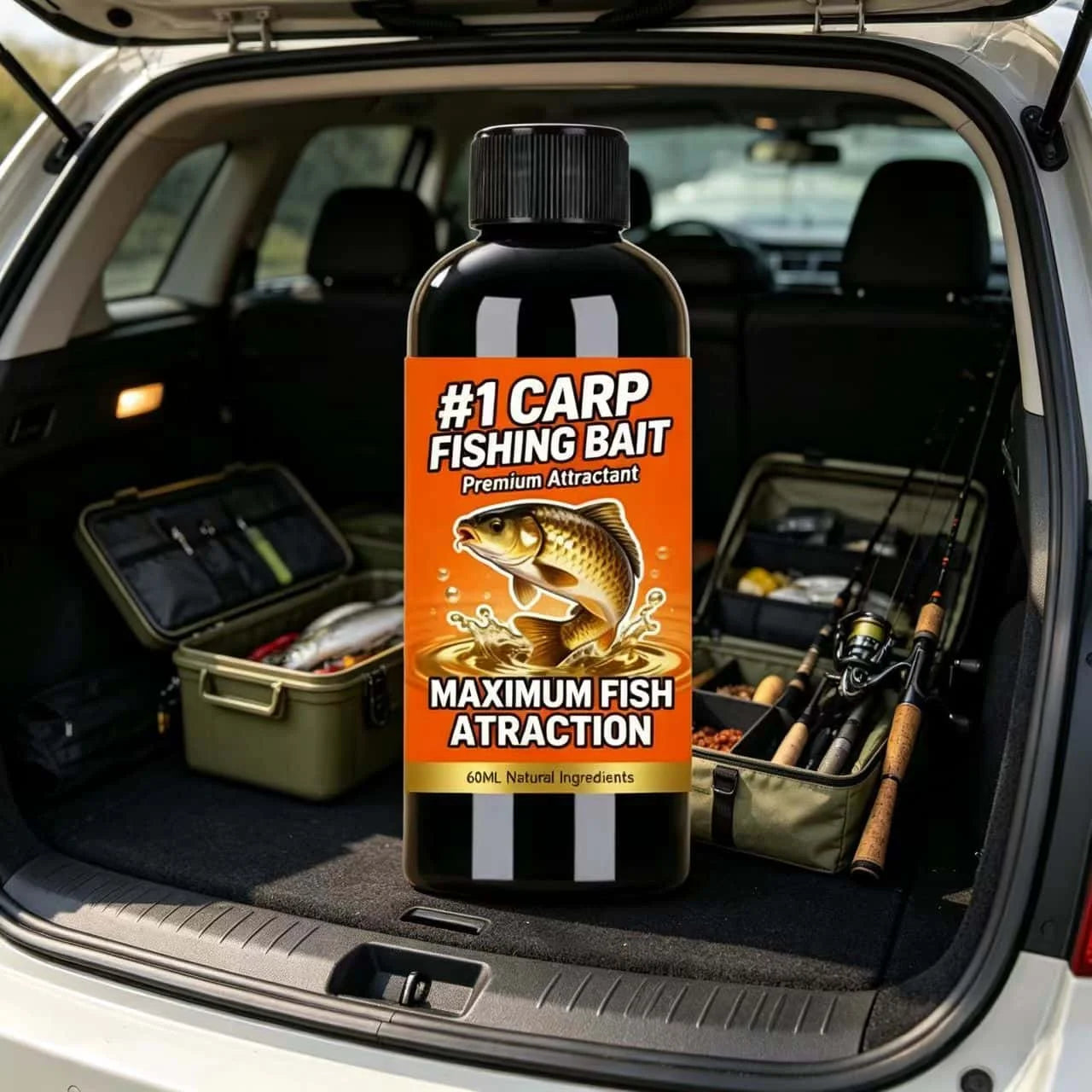 2026 New #1 CARP Fishing Bait Premium Attractant – Natural Ingredients 60ml for Maximum Fish Attraction, Top-Rated Carp Bait