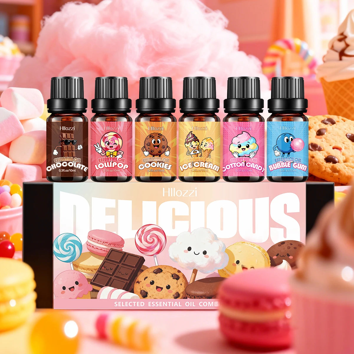 Food essential oil set, with a variety of scents, suitable for all occasions and also makes a great gift.