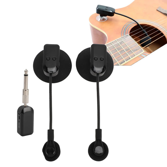 Wireless Instrument Microphone 2.4G Wireless 360° Rotation Guitar, Violin, Accordion, Guzheng Performance Wireless Microphone