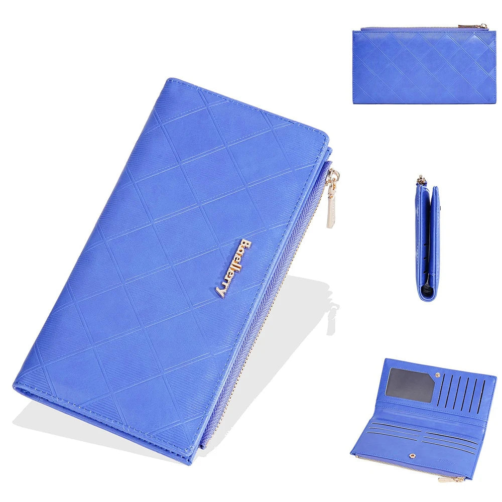 Baellerry Korean Style Small Wallet Women - PU Leather Zipper Pocket, Mini Card Holder for Daily Essentials