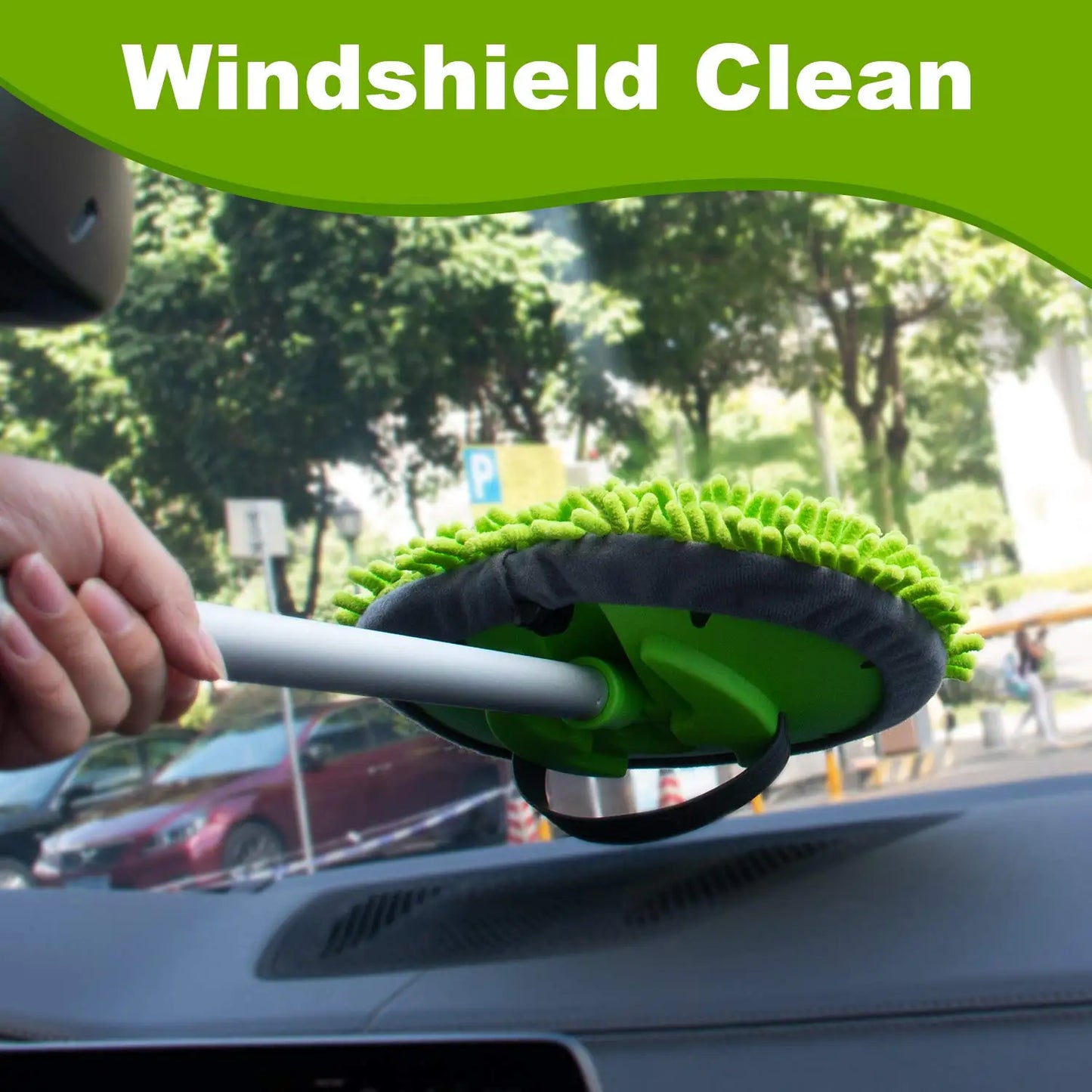 Car Washing Mop Cleaning Brush Telescopic Long Handle Cleaning Mop Chenille Broom Care Detailing Mop Brush Car Cleaning Tools