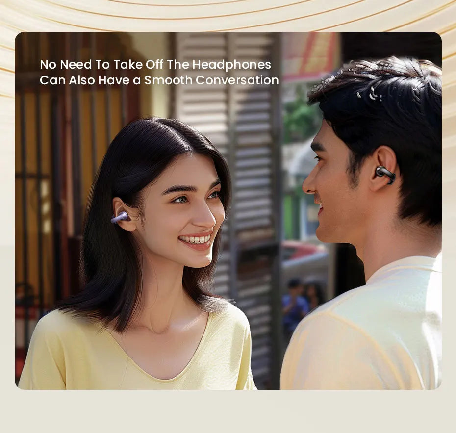 UGREEN Choice HiTune S3 Open Ear Clip Wireless Earbuds Bluetooth Sports Earphones Headphones in Mic with Earhooks & Ear Hook