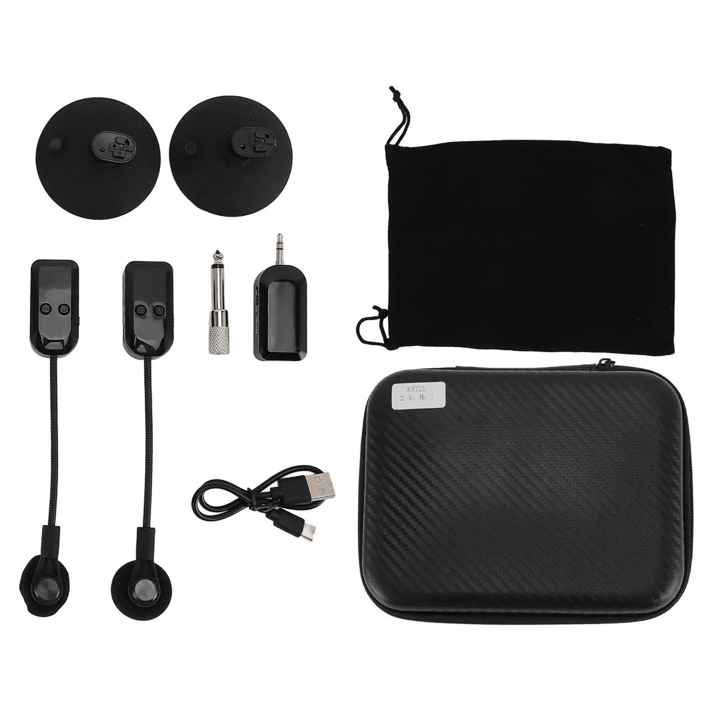 Wireless Instrument Microphone 2.4G Wireless 360° Rotation Guitar, Violin, Accordion, Guzheng Performance Wireless Microphone