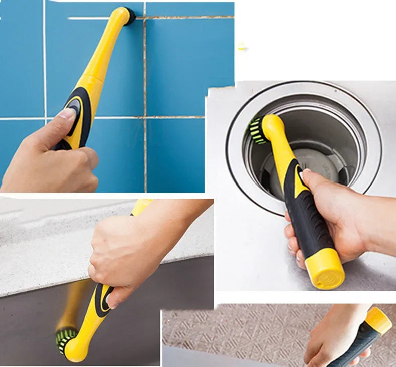 Electric Cleaning Brush 1PC Cordless Kitchen Bathroom Tea Set Electric Shoe Brush Replacement Brush Head Battery Shoe Brush