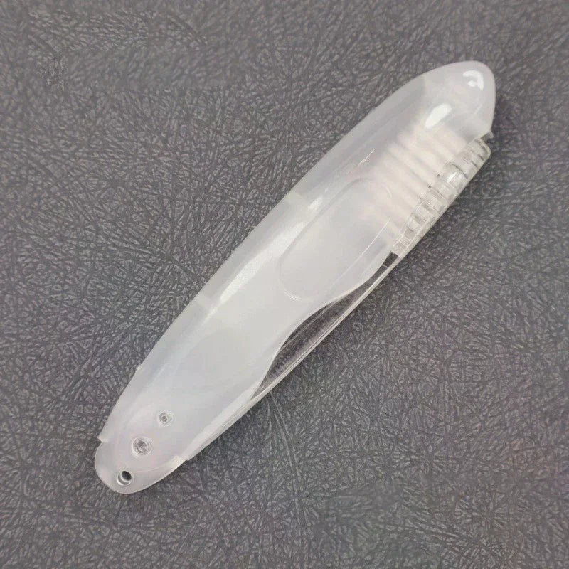 Compact Disposable Toothbrush – Foldable Design with Sanitary Cap for Outdoor Adventures & Business Trips