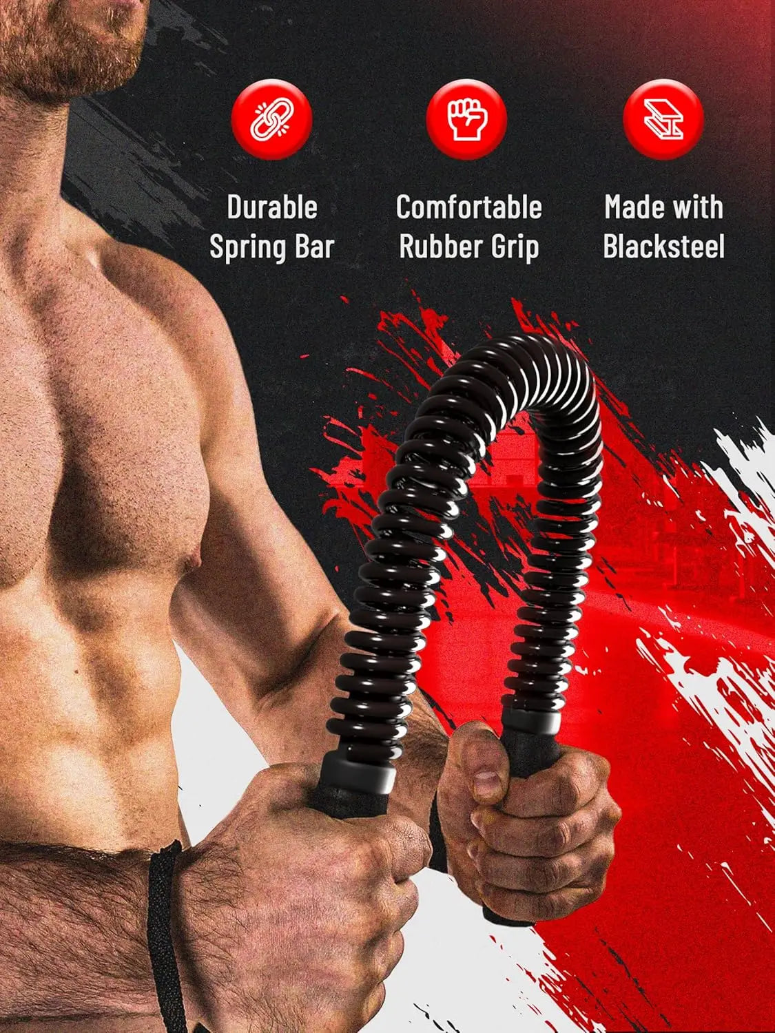 Fitness Arm Strength Device Home Chest Muscle Upper Arm Muscle Exercise Enhancement Stick Muscle Fitness Equipment Spring Stick