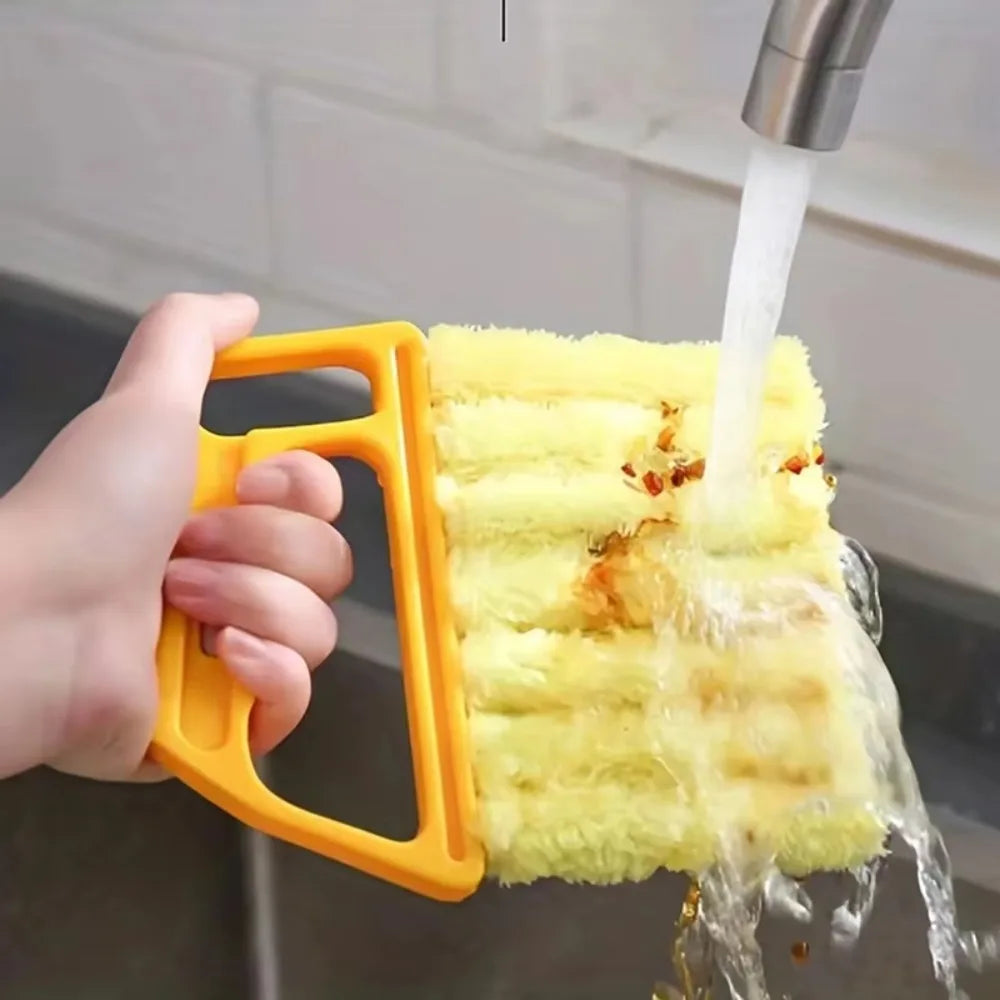 Household Cleaning Brush Dust Removal Dusters Cleaning Tools Removable Machine Washable Microfiber For Windows Curtains Blinds