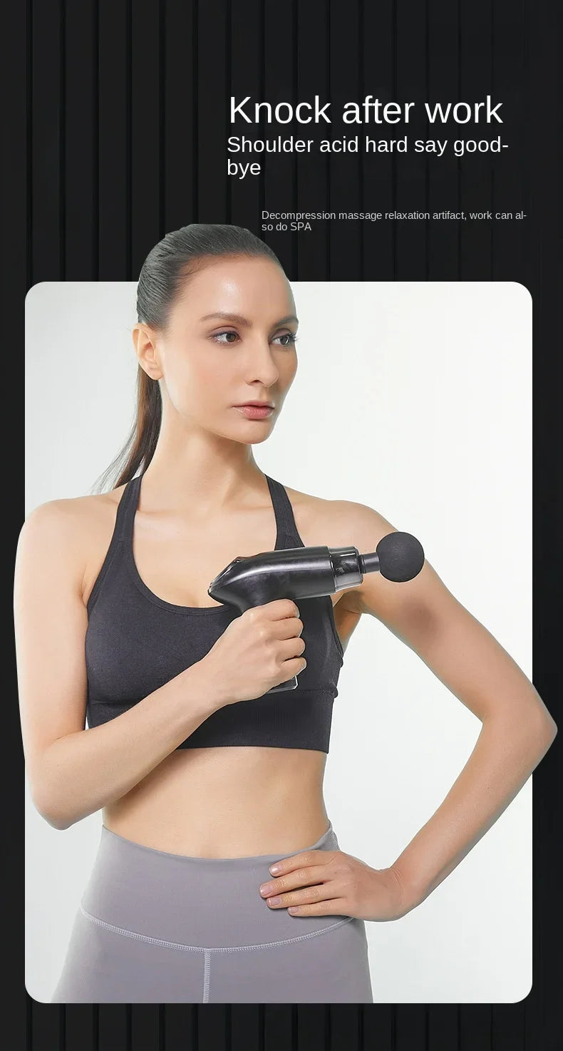 Fitness Relaxation Muscle Electric Intelligent Mini Massager Multi speed Variable speed Vibration Multi functional Fascia Gun