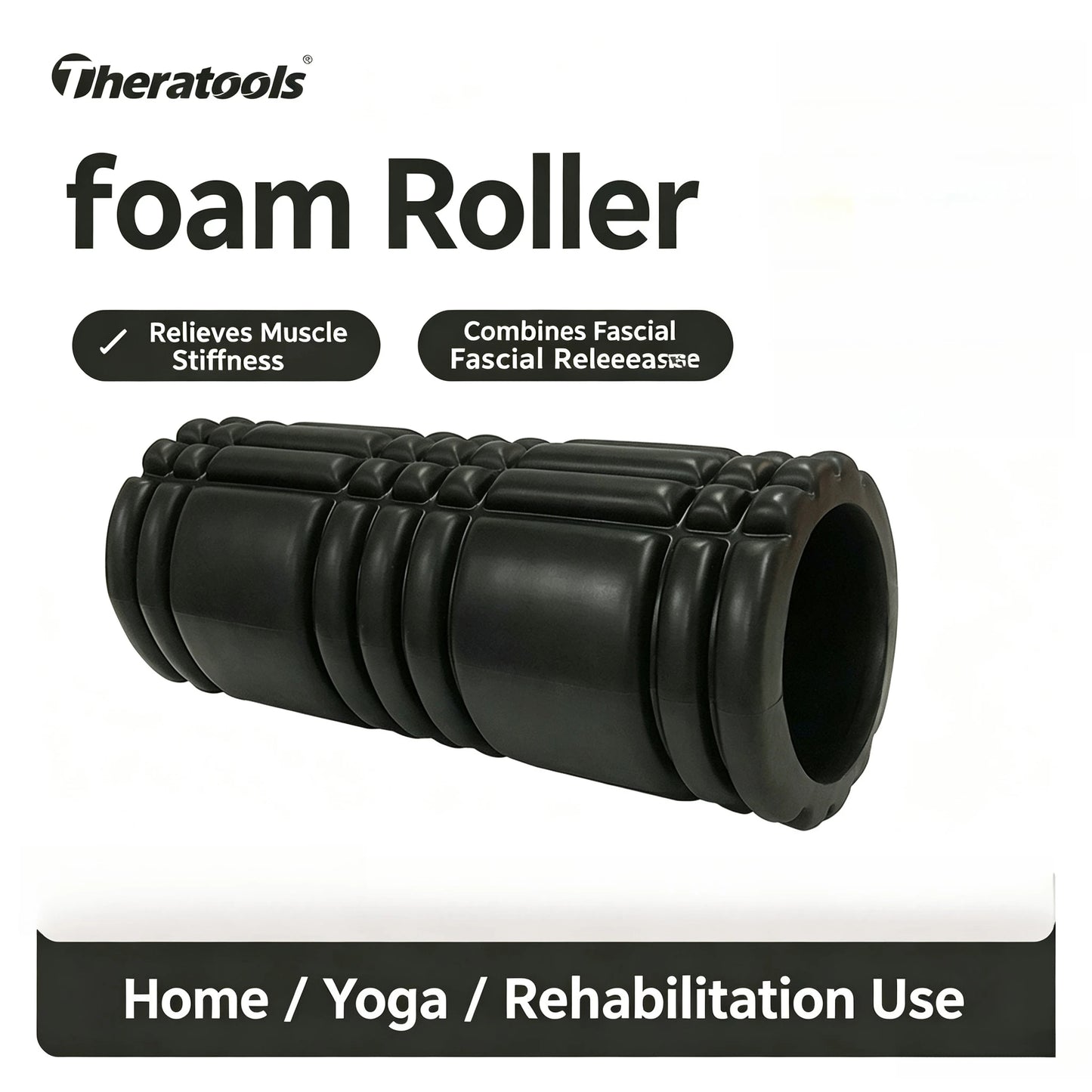 Yoga Column Foam Fitness Pilates Back Muscle Massage Roller Gym Home Myofascial Release The Grid Body Relaxation