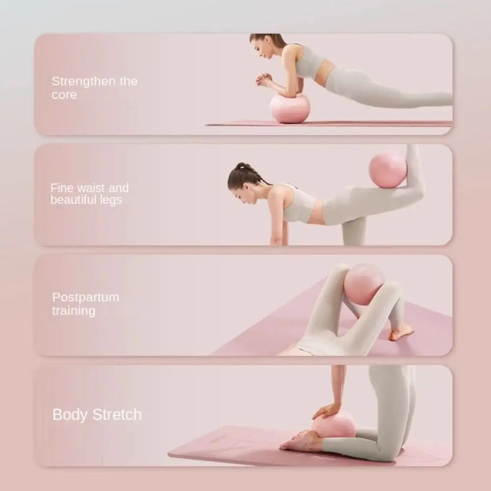 Pilates Equipment PVC Yoga Ball 25cm Anti Burst Pilates Ball Mini Exercise Slip Resistant Yoga Fitness Ball Indoor Training