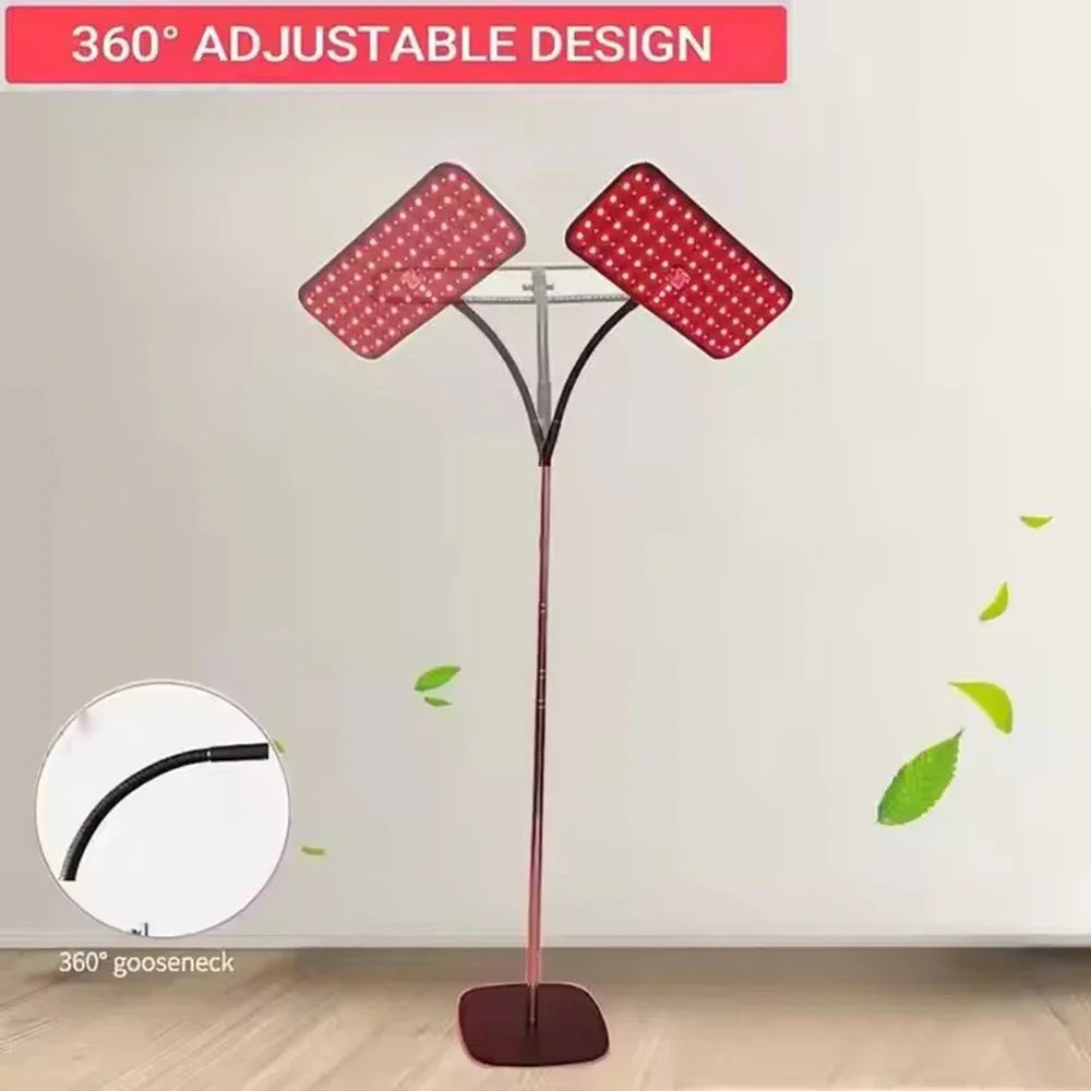 660nm 850nm Near Infrared Light Panel Red Light Lamp With Timer Face and Body Home Use