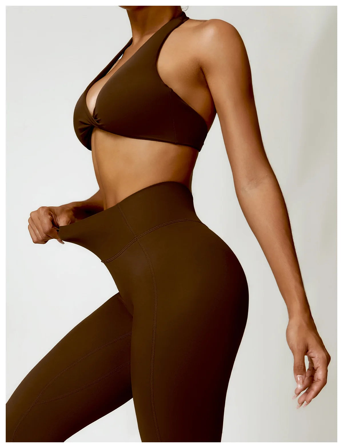 2PCS Yoga Set Nude Feeling Workout Sets Women Tracksuit Gym Push Up Fitness Running Workout Sportwear Sport Bra Leggings Suit