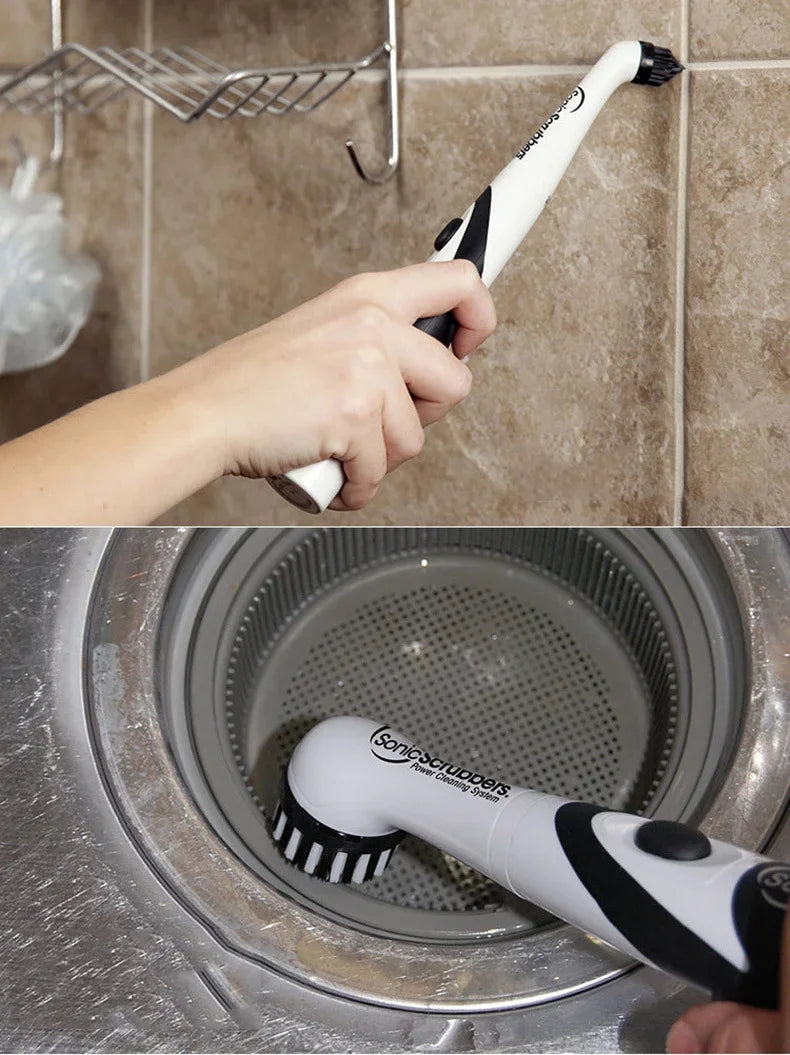 Electric Cleaning Brush 1PC Cordless Kitchen Bathroom Tea Set Electric Shoe Brush Replacement Brush Head Battery Shoe Brush